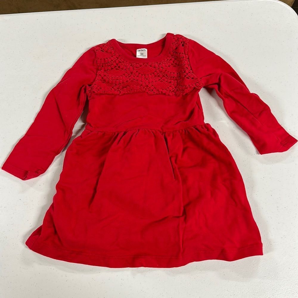 😍 3 for $15 😍 Girls Carter’s red dress size 3T